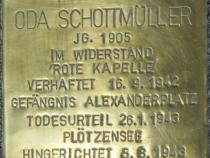 Stolperstein Oda Schottmüller Bild: Stolpersteine-Initiative CW, Hupka
