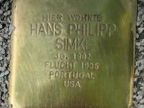 Stolperstein Hans Philipp Simke © S. Davids