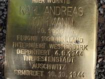 Stolperstein Karl Nothmann © Initiative