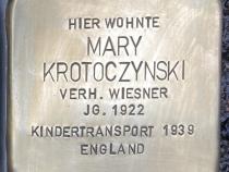Stolperstein Mary Krotoczynski © Koordinierungsstelle Stolpersteine Berlin