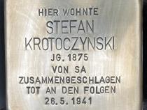 Stolperstein Stefan Krotoczynski © Koordinierungsstelle Stolpersteine Berlin
