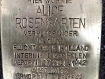 Stolperstein Alice Rosengarten, verh. Essinger © S. Davids