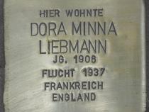 Stolperstein Dora Minna Liebmann Bild: Stolpersteine-Initiative CW, Hupka