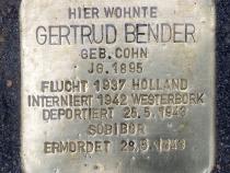 Stolperstein Gertrud Bender © Koordinierungsstelle Stolpersteine Berlin