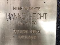 Stolperstein Hanne Hecht, verh. Frank © S. Davids