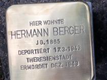 Stolperstein Hermann Berger © S. Davids