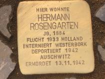 Stolperstein Hermann Rosengarten © S. Davids