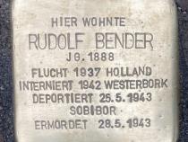Stolperstein Rudolf Bender © Koordinierungsstelle Stolpersteine Berlin