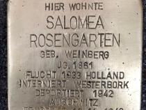Stolperstein Salomea Rosengarten © S. Davids