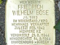 Stolperstein Friedrich Wilhelm Böse © Diana Schaal