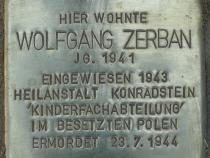 Stolperstein Wolfgang Götz Zerban, Bild: Stolpersteine-Initiative CW, Hupka