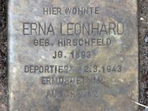 Stolperstein für Erna Leonhard.