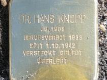 Stolperstein für Dr. Hans Knopp © OTFW