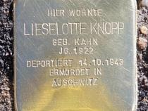 Stolperstein für Lieselotte Knopp © OTFW