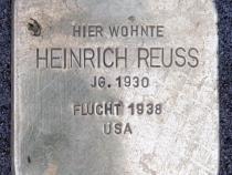 Stolperstein Heinrich Reuss © OTFW Berlin