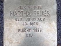 Stolperstein Martha Reuss © OTFW Berlin