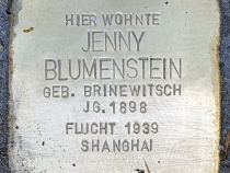 Stolperstein für Jenny Blumenstein © OTFW