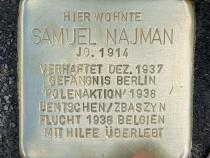 Stolperstein für Samuel Najman, Foto: OTFW