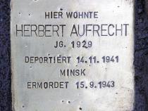 Stolperstein für Herbert Aufrecht © OTFW