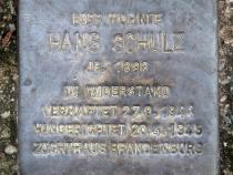Stolperstein für Hans Schulz.