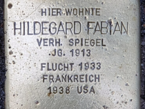 Stolperstein für Hildegard Fabian © OTFW