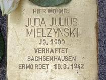 Stolperstein Juda Julius Mielzynski, Foto: OTFW