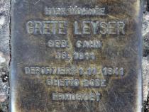 Stolperstein für Grete Leyser.