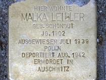 Stolperstein Malka Leibler (Foto: OTFW)