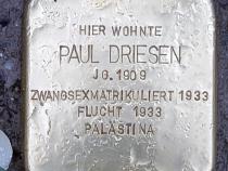 Stolperstein von Paul Driesen, Foto:  Victoria Ebert