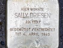 Stolperstein von Sally Driesen, Foto: Victoria Ebert