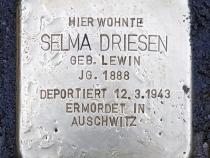 Stolperstein von Selma Driesen, Foto:  Victoria Ebert