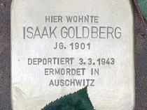 Stolperstein Isaak Goldberg, Foto: OTFW