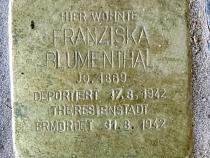 Stolperstein für Franziska Blumenthal © OTFW