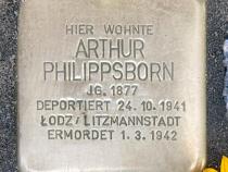 Stolperstein für Arthur Philippsborn © OTFW