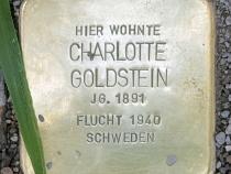 Stolperstein Charlotte Goldstein, Foto: OTFW