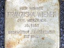 Stolperstein Franziska Wiener © OTFW