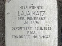 Stolperstein für Laja Katz © OTFW