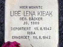 Stolperstein für Libe Lena Kibak, Foto © OTFW