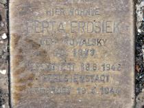 Stolperstein für Berta Erdsiek.