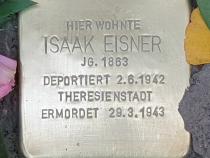 Stolperstein von Isaak Eisner, Foto: OTFW