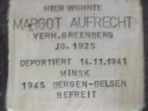 Stolperstein für Margot Aufrecht
