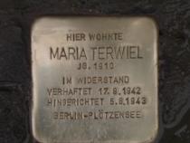 Stolperstein für Maria Terwiel.