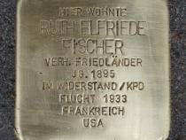 Stolperstein von Ruth Fischer ©Museum Neukölln/Foto: Dominik Laupichler
