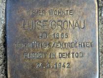 Stolperstein für Luise Gronau.
