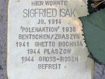 Stolperstein Sigfried Isak © OTFW Berlin