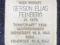 Stolperstein Gerson Elias Feinberg / Foto: OTFW