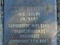 Stolperstein für Else Berger.