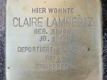 Stolperstein für Claire Lambertz © OTFW