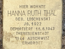 Stolperstein für Hanna Ruth Thal © OTFW