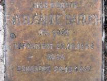 Stolperstein für Eva Susanne Baruch. Foto: OTFW.
